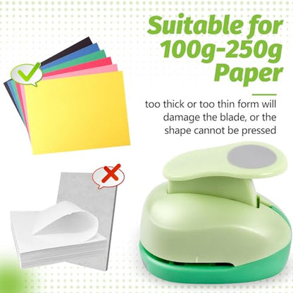 UCEC 1/2 Inch Circle Punch, 12mm Crafts Paper Punch for Crafts Scrapbooking - color: Circle, size: 1/2 Inch
