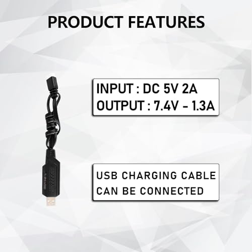 SCX24 Battery 7.4V Lipos 2S 360mAh Rechargeable lipo Battery - size: 360mah 7.4V