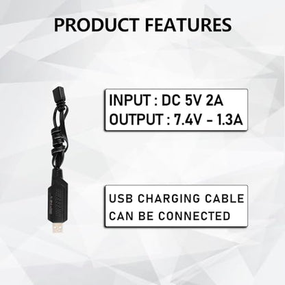 SCX24 Battery 7.4V Lipos 2S 360mAh Rechargeable lipo Battery - size: 360mah 7.4V
