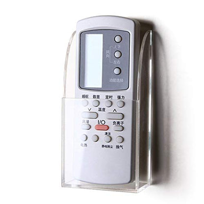 Remote Control Holder Organizer Wall Mount Acrylic Tidy for Air Conditioner, TV Box, Stereo, 1 Slot - style: 1 Compartment