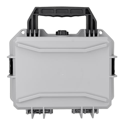 Eylar 11.8" Intact Series Compact Hard Camera Case, Lightweight and Durable Stacker Design with Foam (Gray) - color: Gray