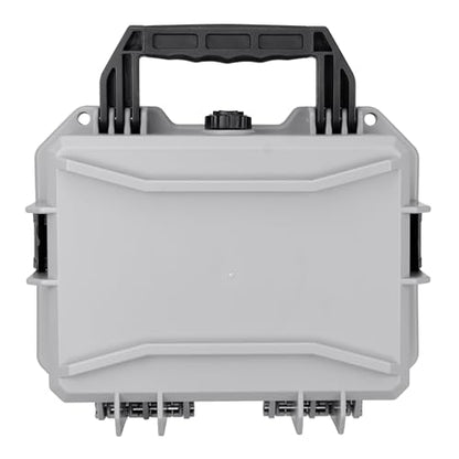 Eylar 11.8" Intact Series Compact Hard Camera Case, Lightweight and Durable Stacker Design with Foam (Gray) - color: Gray