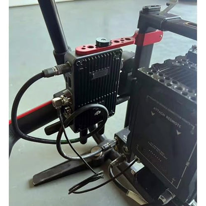 Expansion Arm Bracket for DJI Ronin 2 Gimbal Tilt Axis to DJI Teradek Bolt Bond Vaxis Video Transmission Transmitter Receiver, 1/4"-20 3/8"-16 M3 Threads Red - color: Red, size: Ronin 2 tilt axis extender arm