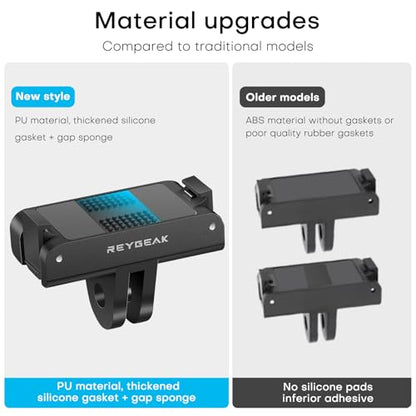 REYGEAK Quick Release Mount for DJI OSMO 360/Action 5 Pro/4/3,Magnetic Adapter Mount with Dual-Claws for DJI Osmo Action Accessories(2 Pack)
