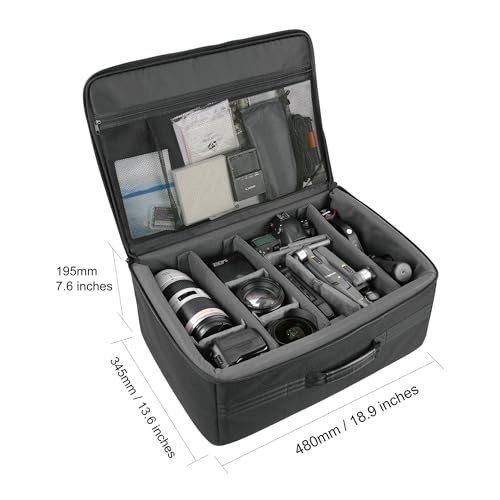 VANGUARD Divider Bag 46 Customizable Insert/Protection Bag for DSLR Camera, Lenses, Accessories, 26 Liter Capacity - size: DIVIDER BAG 46