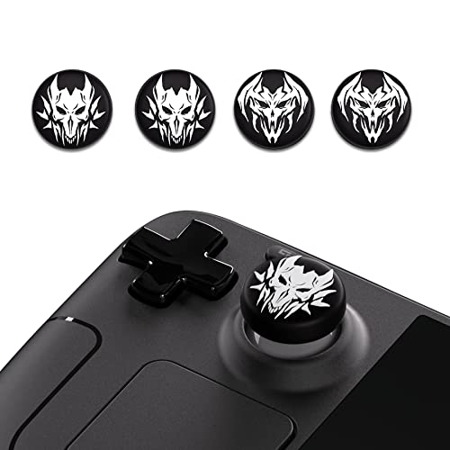 PlayVital Thumb Grip Caps for Steam Deck LCD, Silicone Thumbsticks Grips Joystick Caps for Steam Deck OLED - Lich Demons - color: Lich Demons