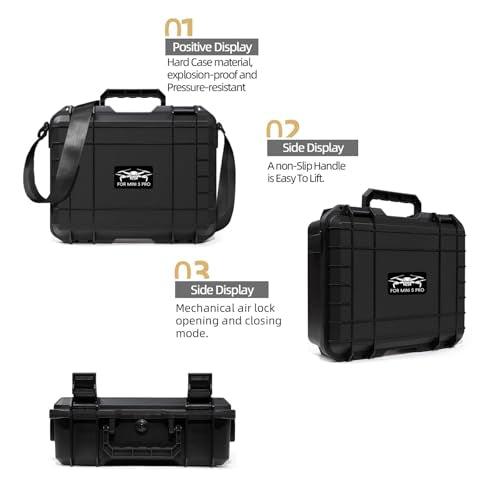 Mini 5 Pro Hard Carrying Case, Portable Travel Storage Case for DJI Mini 5 Pro Accessories for RC 2/RC-N3 Controller
