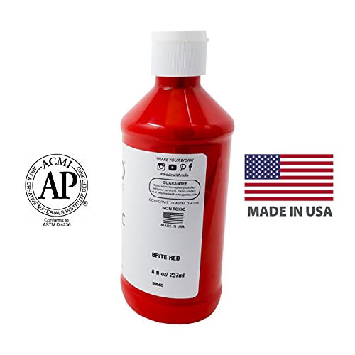 milo Acrylic Paint Set, 8 Primary Colors, 8 oz Bottles, Semi-Gloss - style: Primary Set 8 x 8 oz