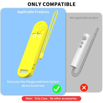 Silicone Remote Cover for Nex Playground Remote with Lanyard (Yellow) - color: Yellow
