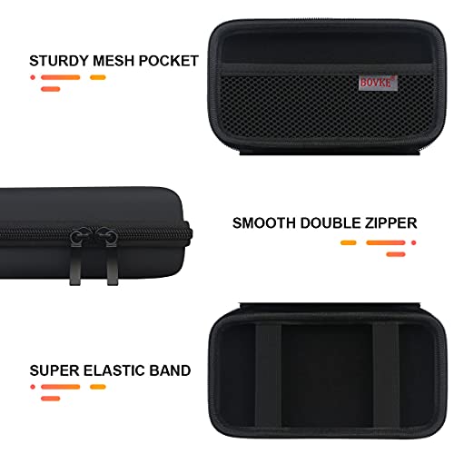 BOVKE Case for Roku Voice Remote/Roku Voice Remote Pro 2nd Ed, Black+Black - color: Black+Black