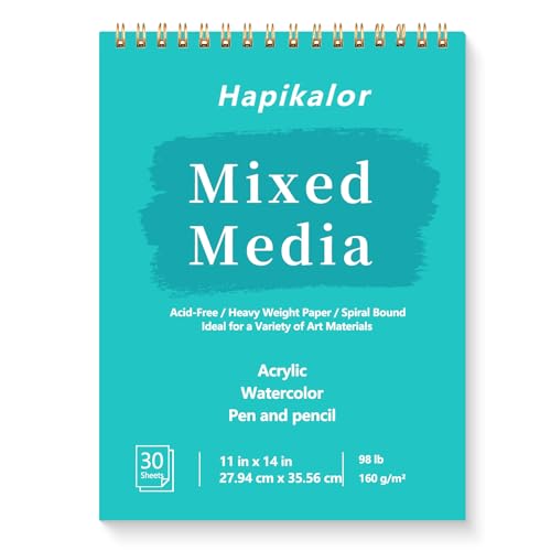 Mixed Media Sketchbook 11 "x 14" Multimedia Sketchbook, Sketch Book - size: 11" x 14"