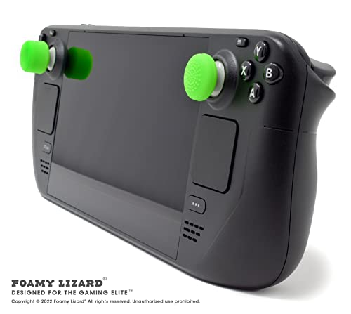 Foamy Lizard AceShot Raised Thumb Grips for Xbox One & Steamdeck, Green - color: Green