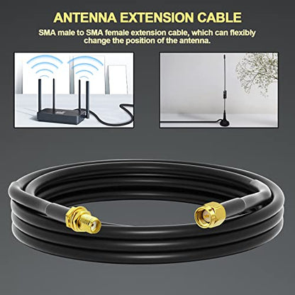onelinkmore RG58 SMA Male to Female Cable 10Ft, 50 Ohm Low Loss - size: 10FT