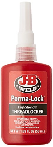 J-B Weld 27150 Perma-Lock High Strength Threadlocker - Red - 50ml