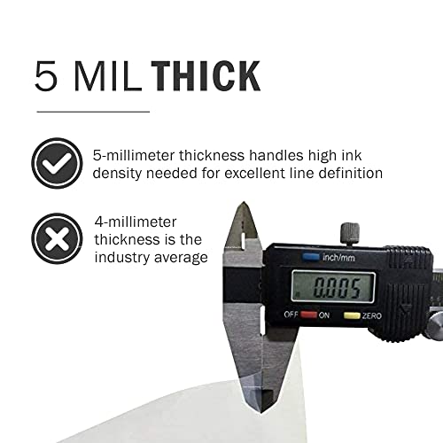 Screen Print Direct® Waterproof Inkjet Film Sheets (8.5 x 14-100 Sheets) - size: 8.5 x14 - 100 sheets