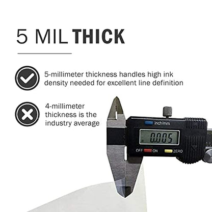 Screen Print Direct® Waterproof Inkjet Film Sheets (8.5 x 14-100 Sheets) - size: 8.5 x14 - 100 sheets
