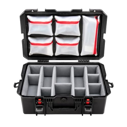 Eylar 21.6" Intact Series Carry-On Hard Camera Case with Adjustable Padded Divider and Lid Organizer, IP67 Waterproof Dustproof Crushproof, Lockable