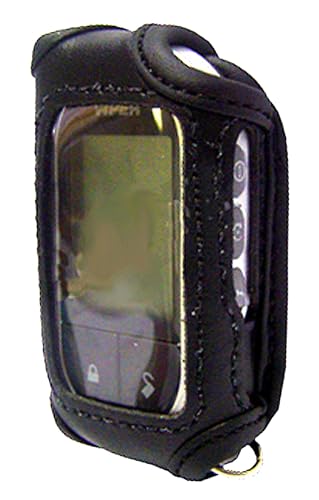 Black Leather Case/Cover for Viper 7756V Remote Control Transmitter (Remote Not Included)