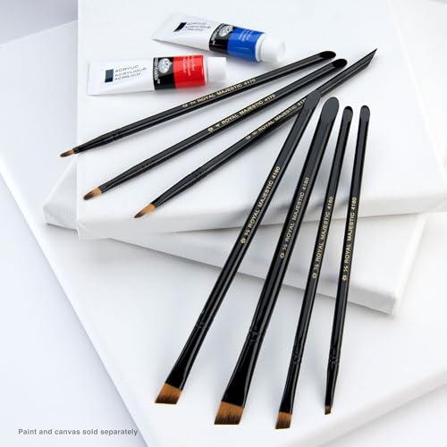 Royal & Langnickel Majestic Filbert and Angular Artist Brush Set, 7-piece - size: pillows 193