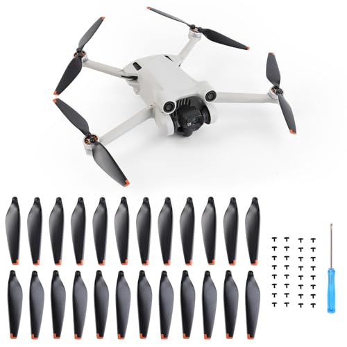 24Pcs Propellers Blades Replacement for DJI Mini 4 Pro/Mini 3 Pro, JISONCASE Low-Noise & Quick-Release Props Wings Compatible with DJI Mini 4 Pro/Mini 3 Pro Propeller Blade - color: 24pcs