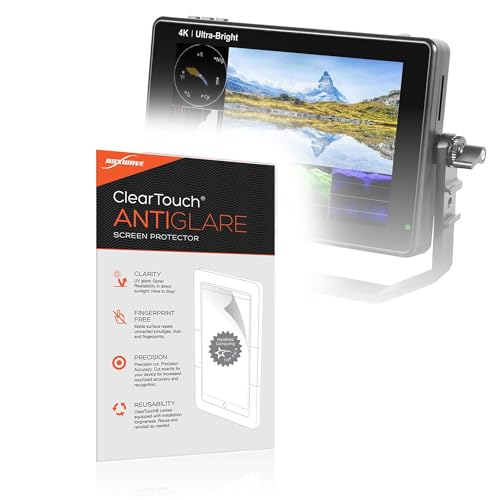 BoxWave Screen Protector Compatible with FeelWorld LUT7 - ClearTouch Anti-Glare (2-Pack), Anti-Fingerprint Matte Film Skin