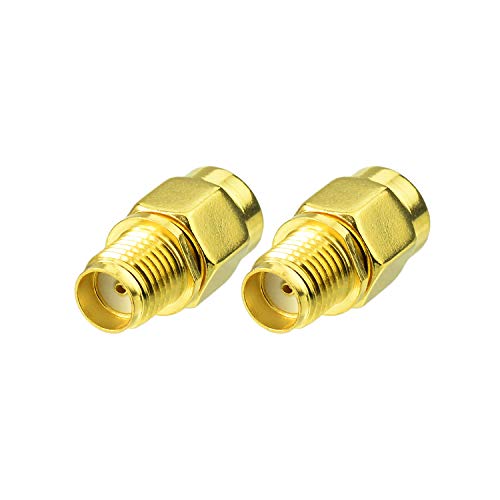 Bingfu RP-SMA Male to SMA Female Antenna Connector Adapter (2-Pack)