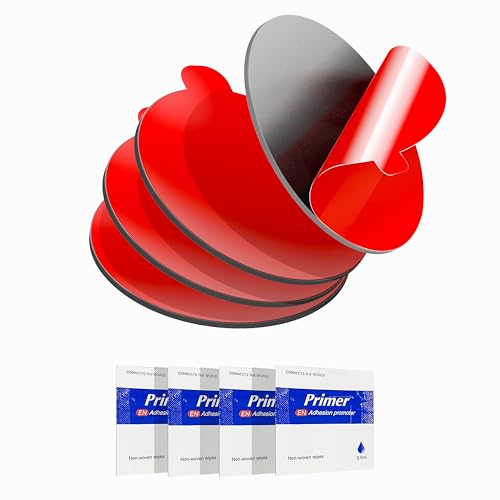 Tapsi 2.2" Round Double-Sided Adhesive Pads for Dash Cam Mount, 4 Pack - size: Ø 2.2", 0.063" Thick