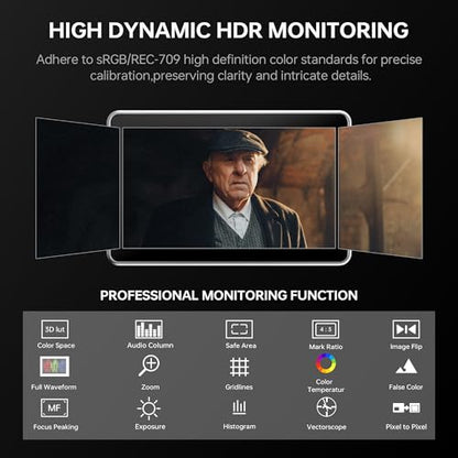 VILTROX DC-X3 6 Inch IPS Touchscreen Camera Field Monitor with Rig Cage