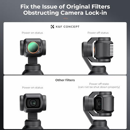 K&F CONCEPT Magnetic CPL Filters Compatible with Osmo Pocket 4/3 - style: CPL