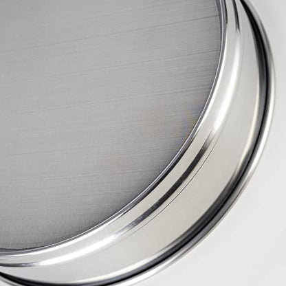 LABALPHA 325 Mesh Lab Sieves, #325 Mesh Test Sieve, 8'' Diameter, 304 Stainless Steel Wire Cloth (0.045mm) - size: 325 mesh (0.045mm)