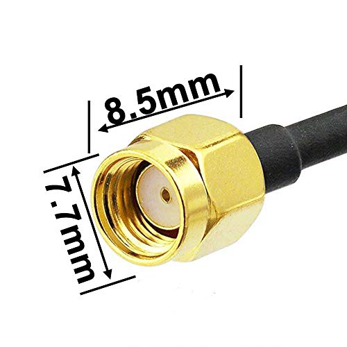Dual Band WiFi Antenna 2.4GHz 5GHz 5.8GHz with Magnetic Base 3dBi