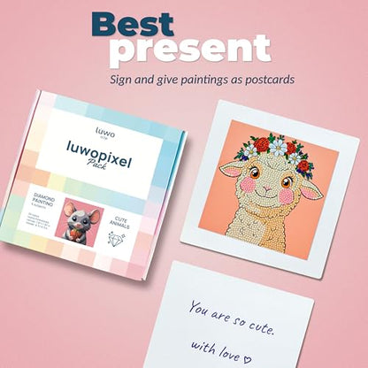 LuwoArte 6 Pack Cute Animals Diamond Art Kits for Adults Beginners - color: Cute Animals