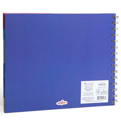 eeBoo Rainbow Spiral Bound Sketchbook, 80 Pages, 9.5" x 7.5" - style: Rainbow