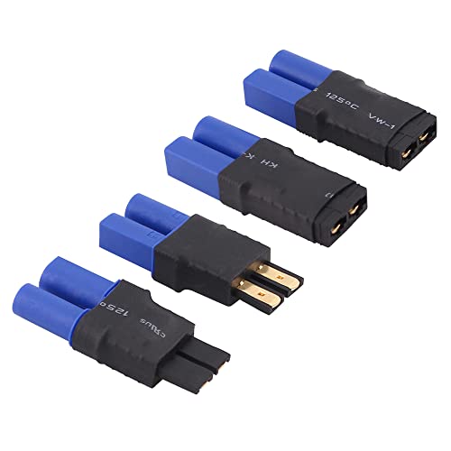 4pcs RC Battery Connector Adapter for TRX to EC5 Style Male Female (C177-4)