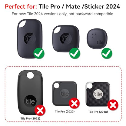 for Tile Bike Mount- Compatible with Tile Pro / Mate / Sticker, IPX8 Waterproof Bike GPS Tracker Holder, Hidden Under Bottle Cage or Alone, Extended M5 Black Safety Screws with Driver (1 Pack-Black)