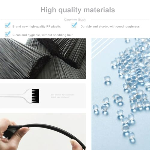 Computer Keyboard Cleaning Brush, Anti Static Nylon Electronics Cleaning Brush Kit, for Computer Keyboard, Printer, Phone, Sewing Machine, Car Interior Detailing, Razor Cleaning (Set of 10)
