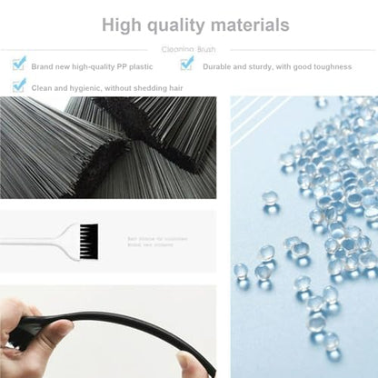 Computer Keyboard Cleaning Brush, Anti Static Nylon Electronics Cleaning Brush Kit, for Computer Keyboard, Printer, Phone, Sewing Machine, Car Interior Detailing, Razor Cleaning (Set of 10)