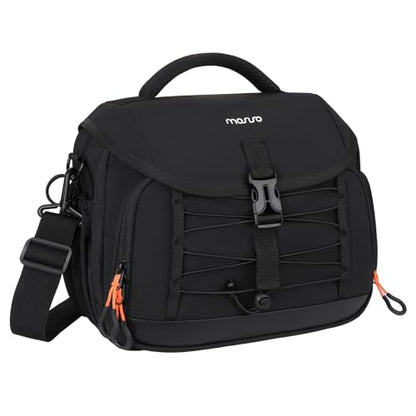 MOSISO Camera Case Bag Photography Shoulder Messenger Waist Bag, Black