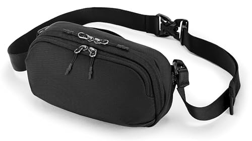 reeyee 3L Commuter Sling Bag for Men, 840D Cordura, Quick Release, Black - size: A7-Quick-release model-3L