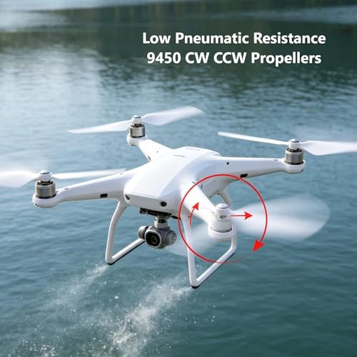 9450 Drone Propellers, 4 Pcs CW and 4 Pcs CCW Drone Propeller Blades, Self Locking Replacement Parts for Drones Blades Compatible with Phantom 1, 2, 3, 3PRO, FC40, E300 Drones