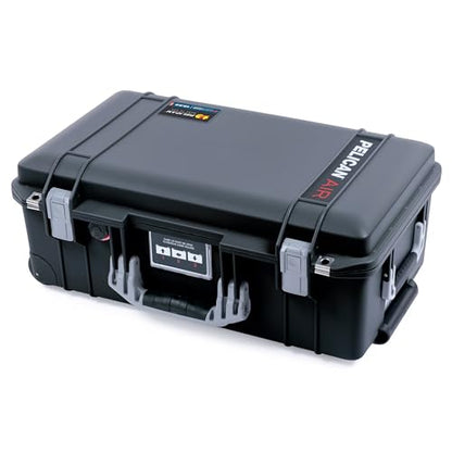 Black Pelican Air 1535 Carry-on Case - Comes empty - Silver Handles & Latches. - color: Silver Handles & Latches