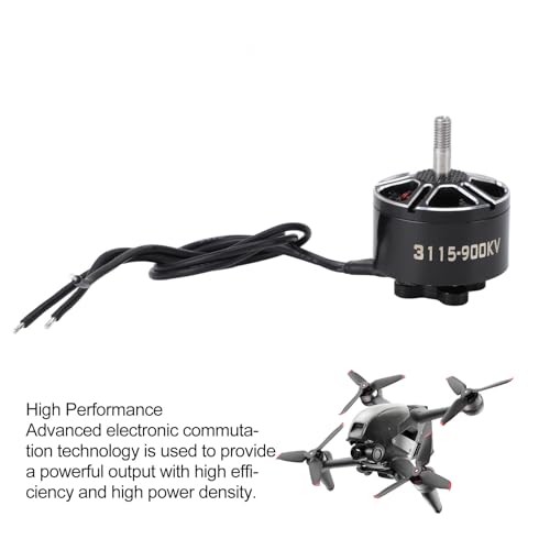 3115 900KV Brushless Motor, 2-6S RC Motor for FPV Racing Drone with Fast Rotation Speed for 9/10/11 Inch RC FPV Drones, Accurately Control The Quadcopter Speed and Position