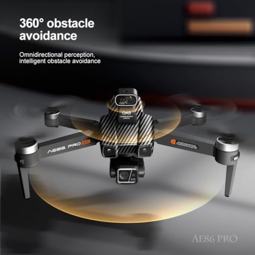 AE86ProMax Drones with camera for Adults 4k,3 Batteries Carbon - color: Carbon Fiber