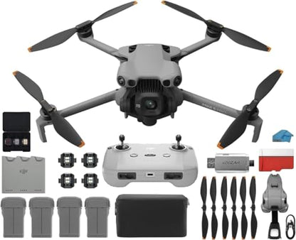 DJI Mini 5 Pro with 4-Battery Bundle | Fly More Combo (RC-N3) | 1-Inch CMOS Camera Drone, Omnidirectional Sensing, 225° Gimbal, 20km Transmission & Pro Accessory Kit