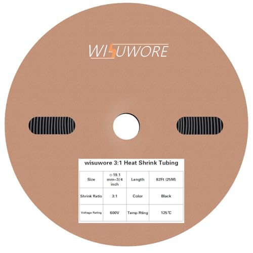 3/4" Marine Grade 3:1 Dual Wall Heat Shrink Tubing 82ft - size: Dia-3/4''- 82 Feet