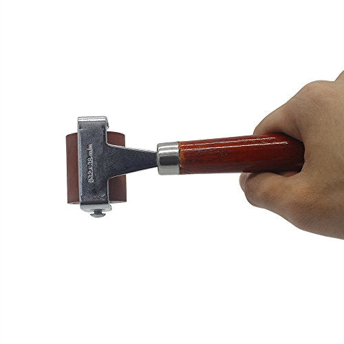 MyLifeUNIT Rubber Brayer, Brayer Ink Roller, Soft Rubber Brayer Roller with Wooden Handle