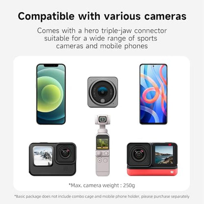 TELESIN 360° Swivel Ball-Head Backpack Clip Mount for Action Cameras - color: 360 Backpack Clip