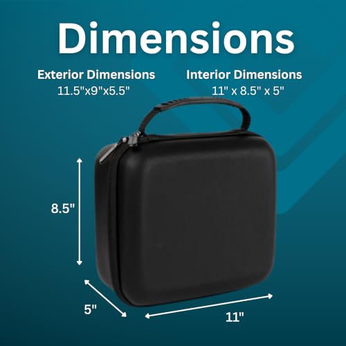 caseling 11x9x5.5 Hard Case with 3-Layer Customizable Pick-and-Pluck Foam - size: 11" x 9" x 5.5"