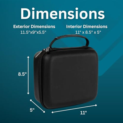 caseling 11x9x5.5 Hard Case with 3-Layer Customizable Pick-and-Pluck Foam - size: 11" x 9" x 5.5"
