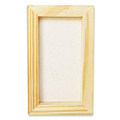 LWR CRAFTS Mini Stretched Canvas 3" X 5" Pack of 6 - size: 3"x5"x6